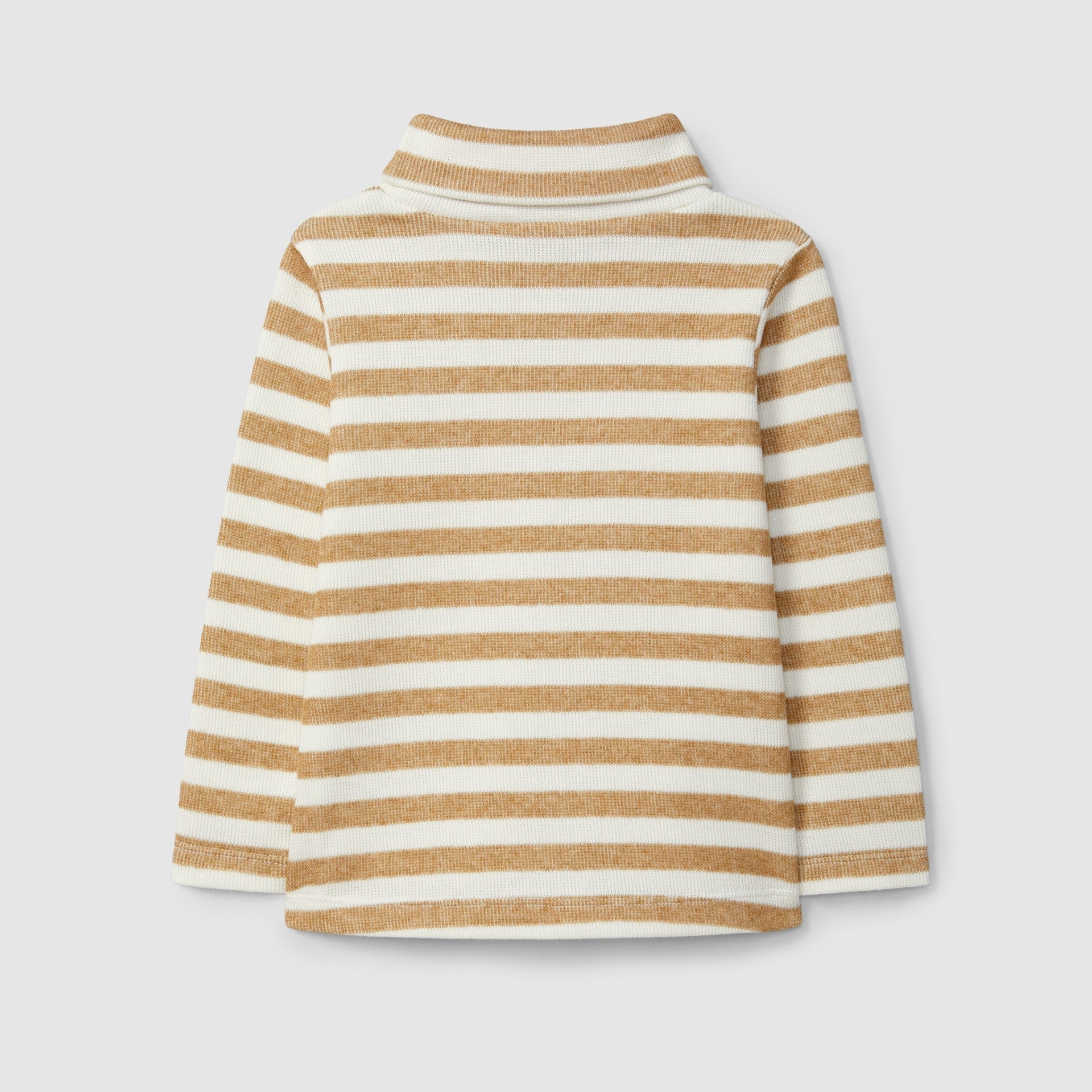 Camisola gola alta de riscas - Laranjinha