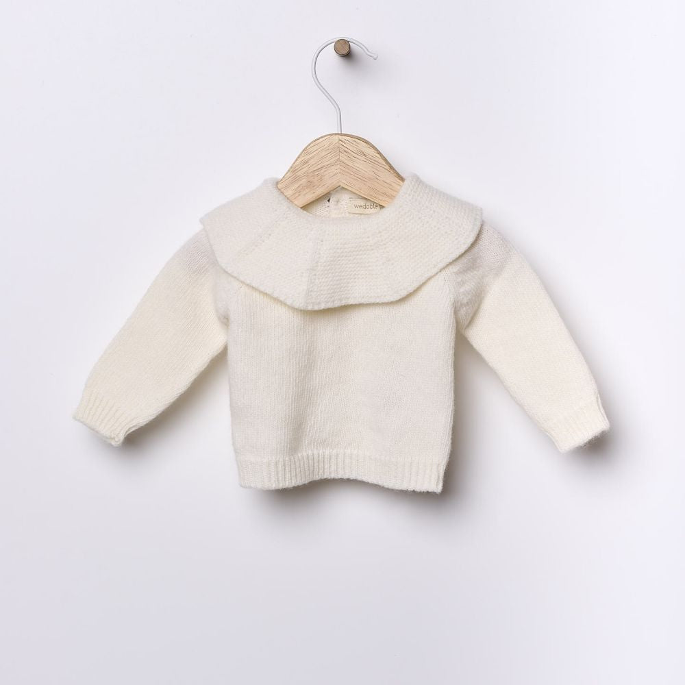 Camisola tricotada em lã merino | SNOWFLAKE - Wedoble