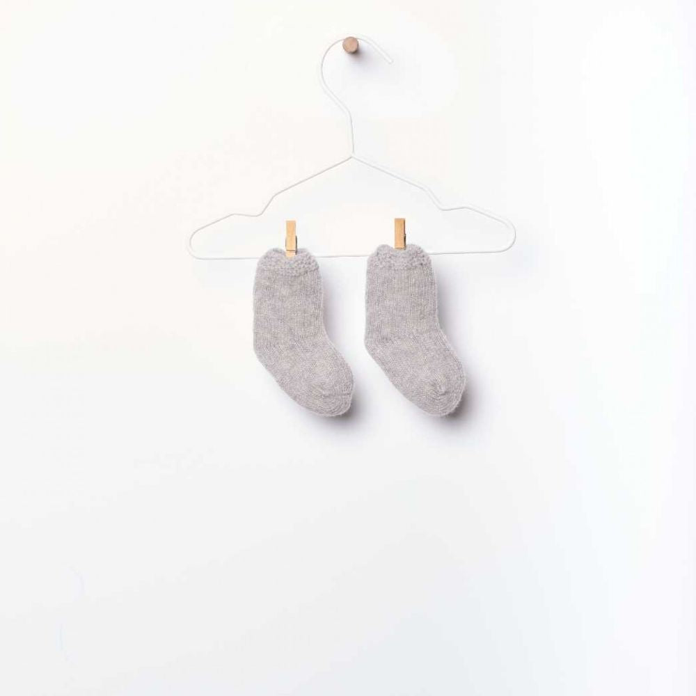 Carapins tricotados em lã merino | SNOWFLAKE - Wedoble