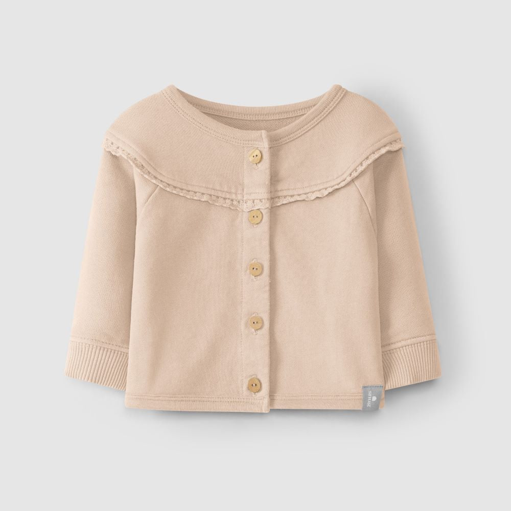 Casaco em felpa renda de croché - Snug