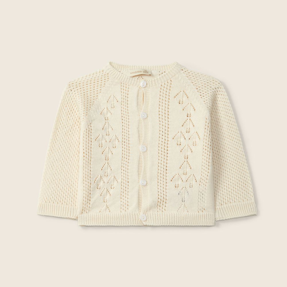 Casaco tricotado em algodão orgânico | BOUNDLESS LOVE - Wedoble