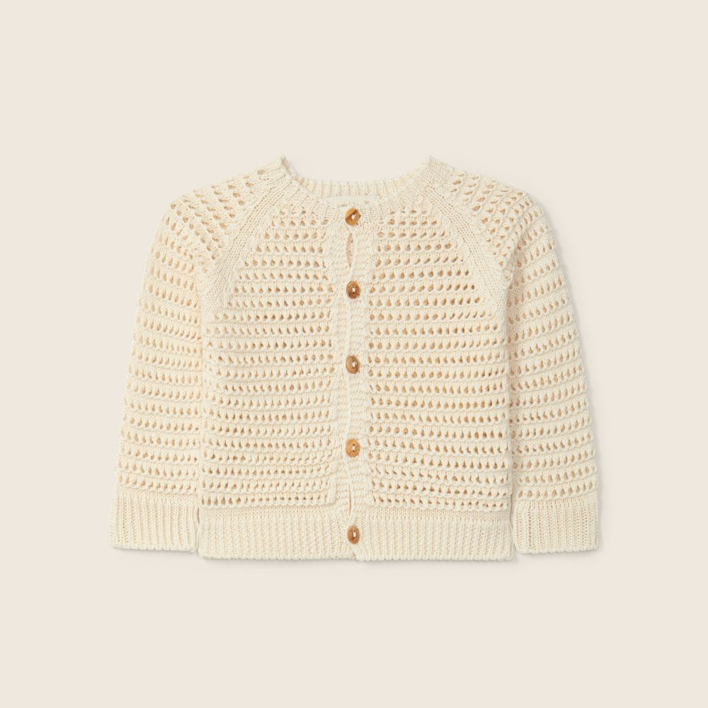 Casaco tricotado em algodão orgânico | MY FAVOURITE - Wedoble