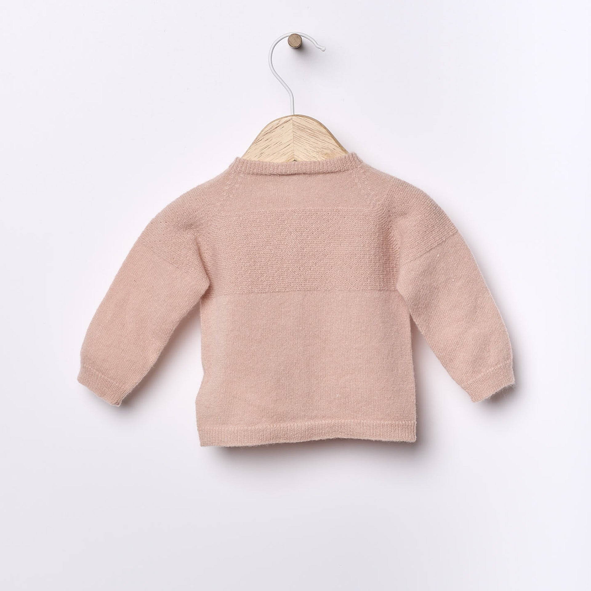 Casaco tricotado em lã merino e caxemira | LITTLE LOVE - Wedoble