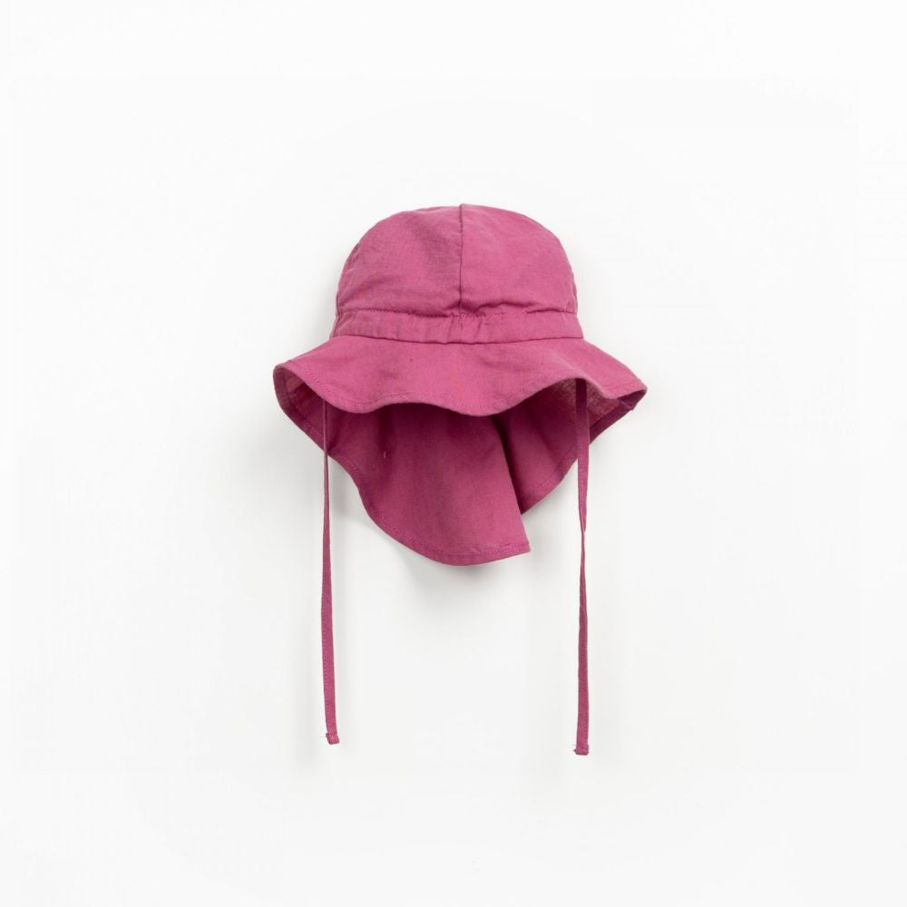 Chapéu rosa de tecido com aba assimétrica - Play Up