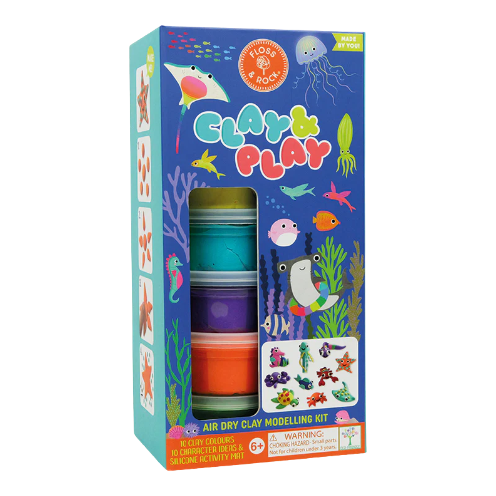 Pasta de moldar CLAY&PLAY OCEAN - Floss&Rock