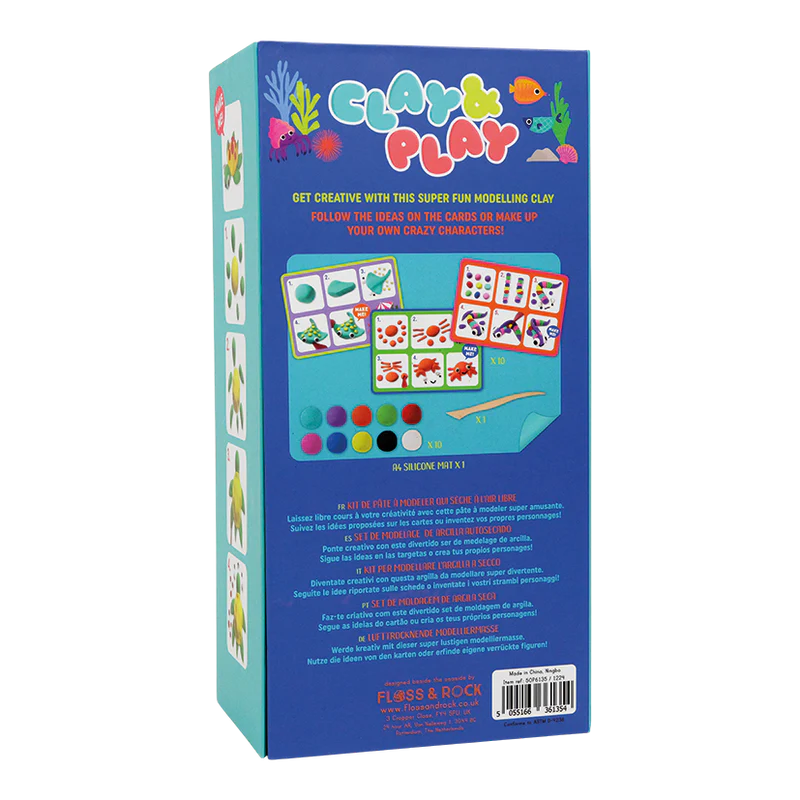 Pasta de moldar CLAY&PLAY OCEAN - Floss&Rock