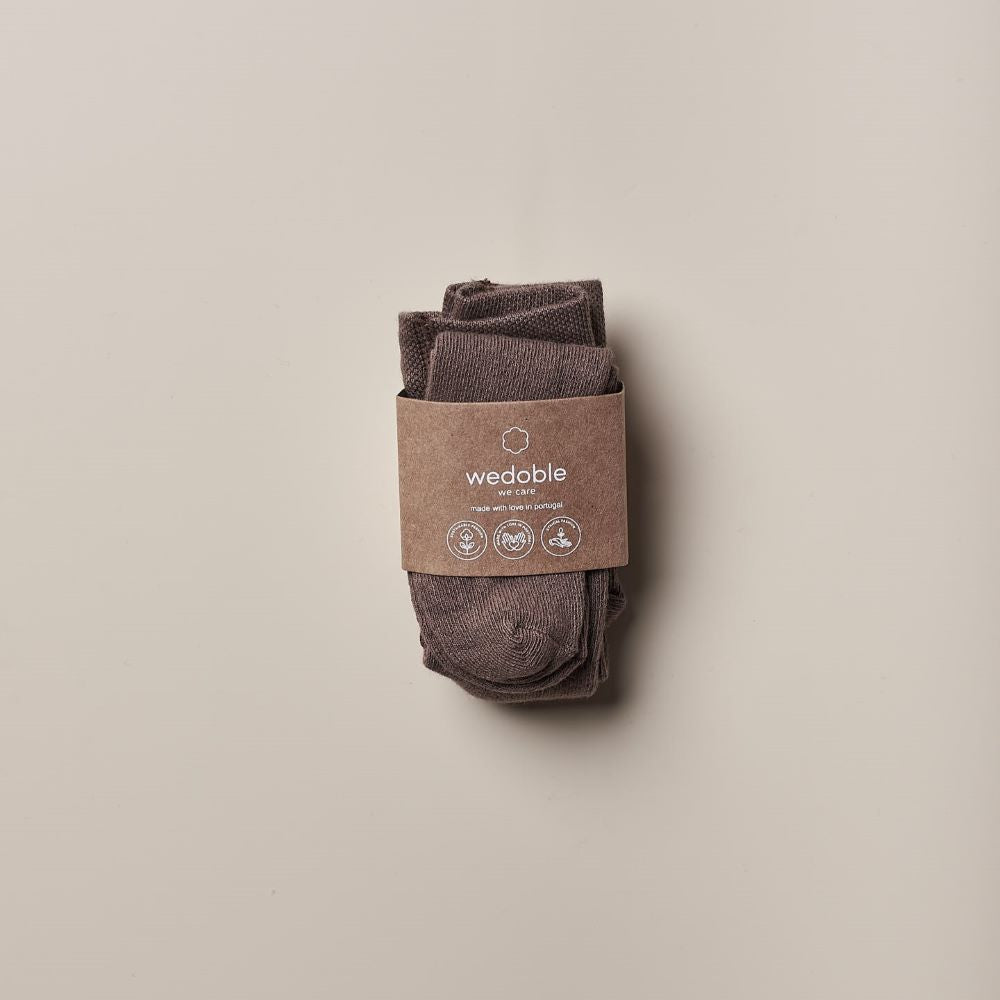 Collants de malha com design crochet para bebé | WINTER STORIES - Wedoble