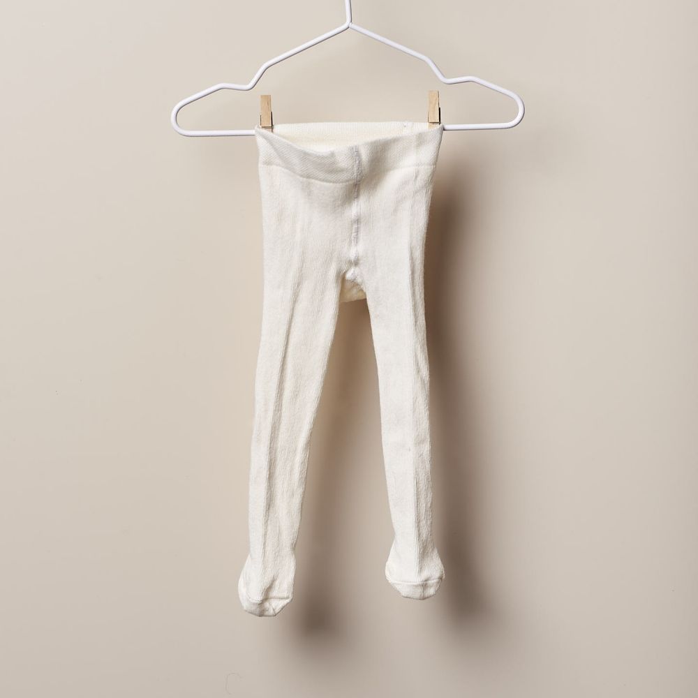 Collants de malha lisa para bebé | WINTER STORIES - Wedoble