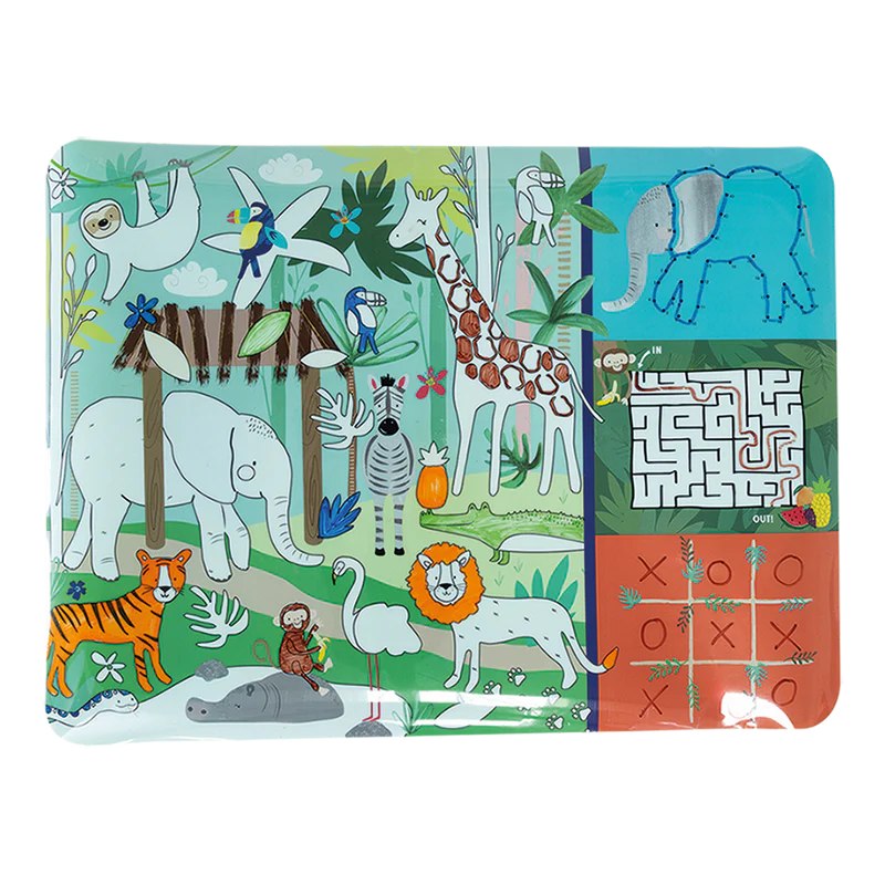 Tapete de Atividades “Colouring Fun&Games” – Selva - Floss&Rock