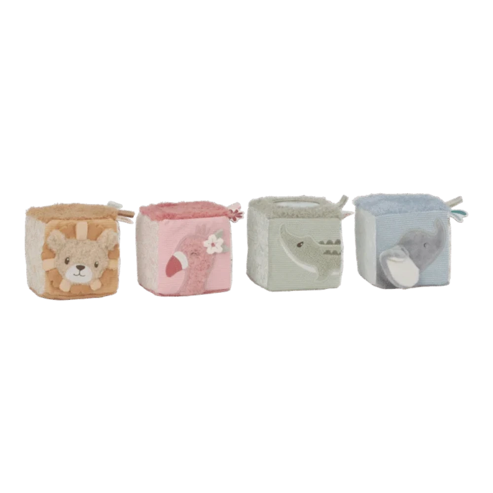 Conjunto de Cubos Macios | Safari Friends - LITTLE DUTCH