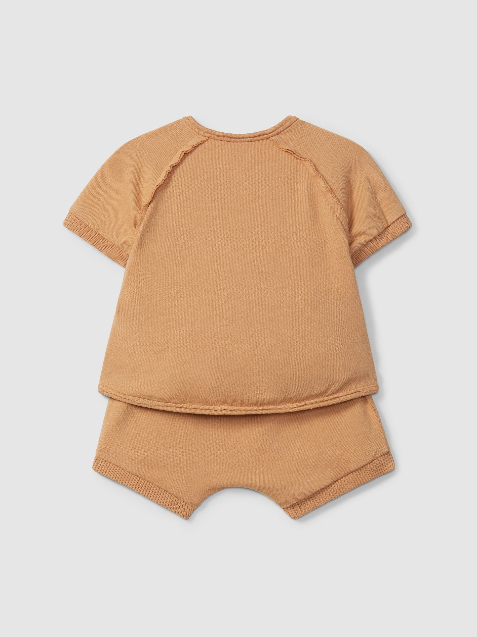 Conjunto de camisola com bolso e calções - Snug