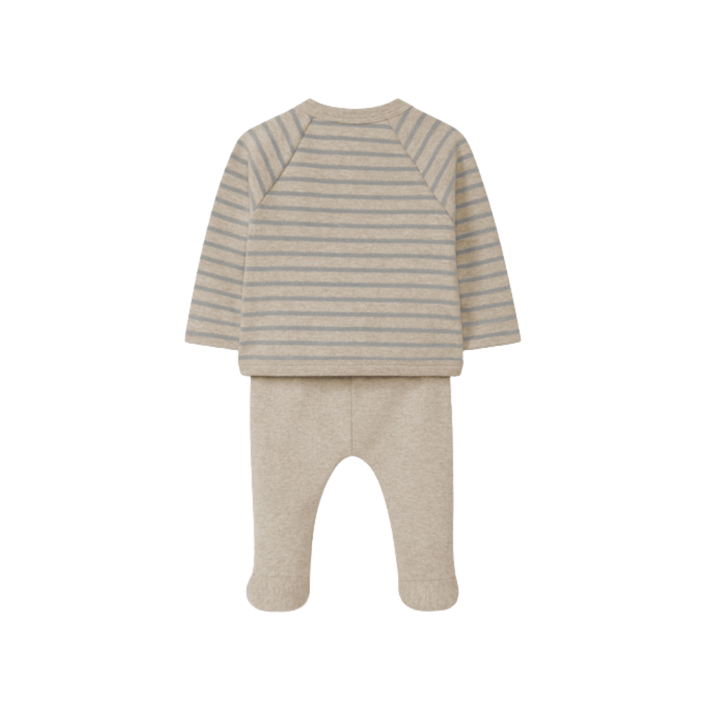 Conjunto de duas peças de riscas azul em jersey - Snug