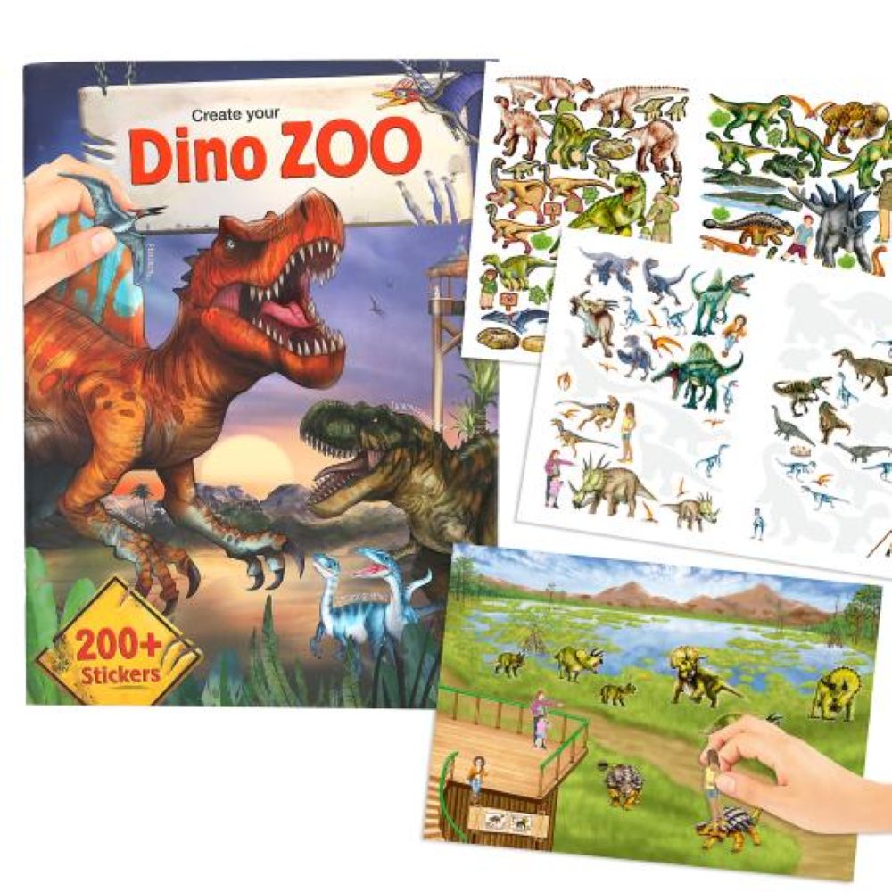 Livro de autocolantes DINO ZOO - Dino World