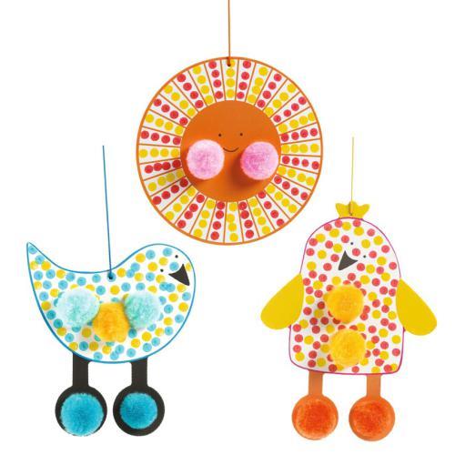 Manualidades - No Céu – Pontos e Pompons - DJECO