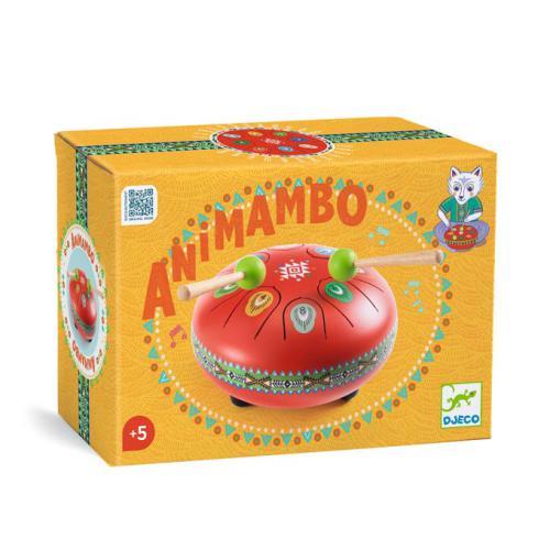 Tambor de Aço Vermelho 8 Notas – Instrumento Musical - DJECO
