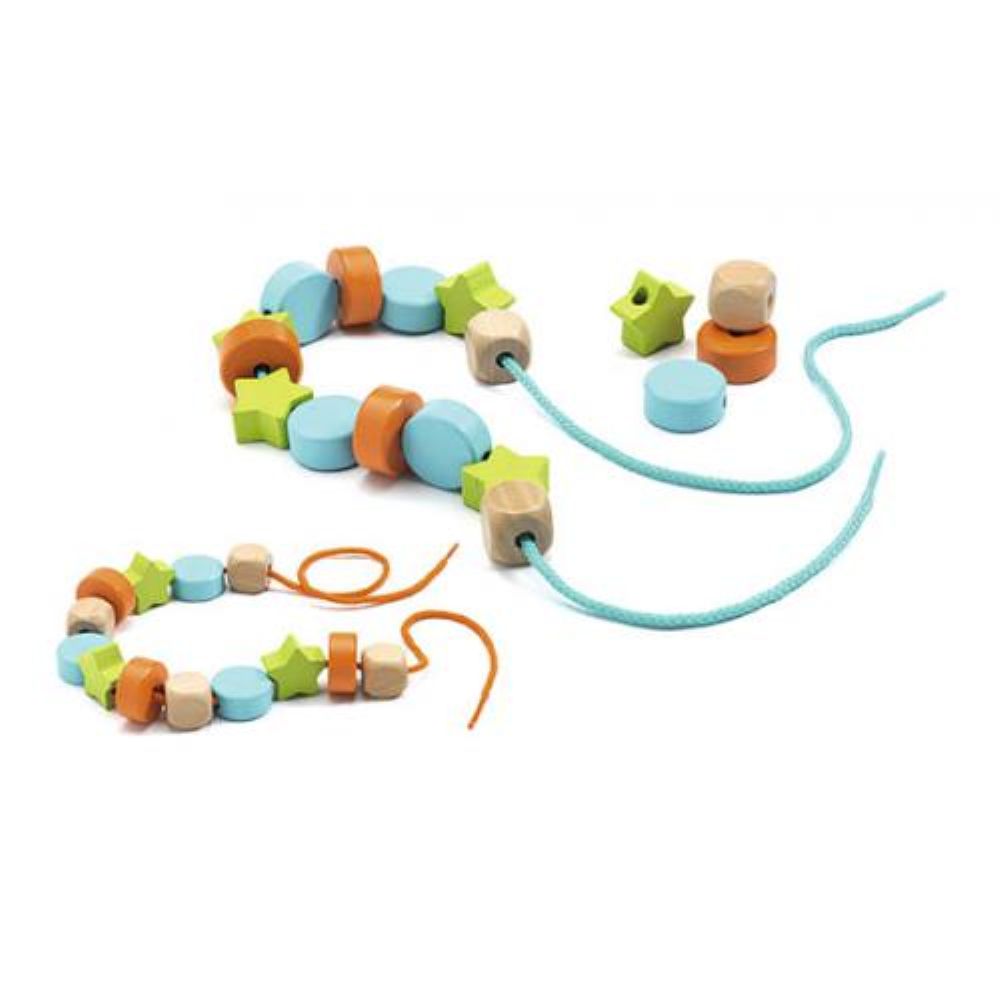 Filacolor - Jogo de Contas de Madeira Formas - DJECO