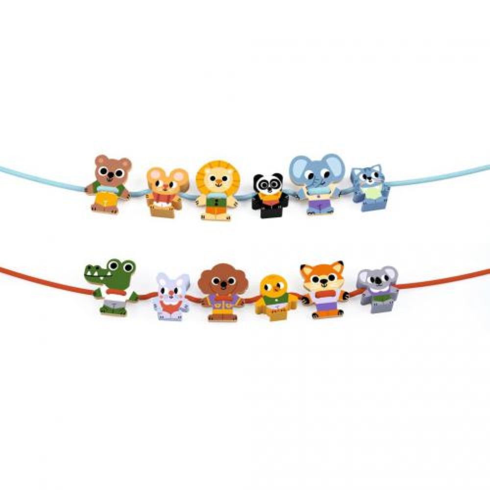 FilaFriends - Contas de Madeira Animais Amigos - DJECO