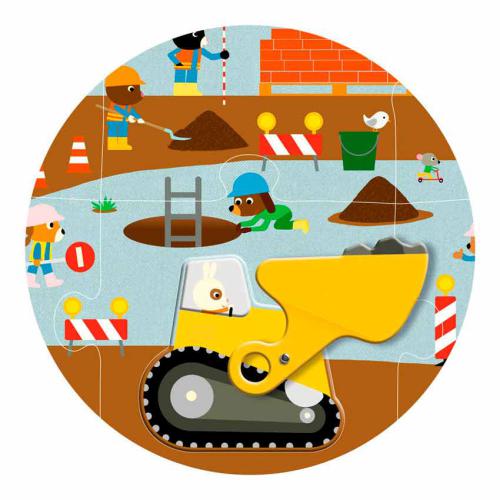Puzzle c/ Máquinas de Construção - Djeco