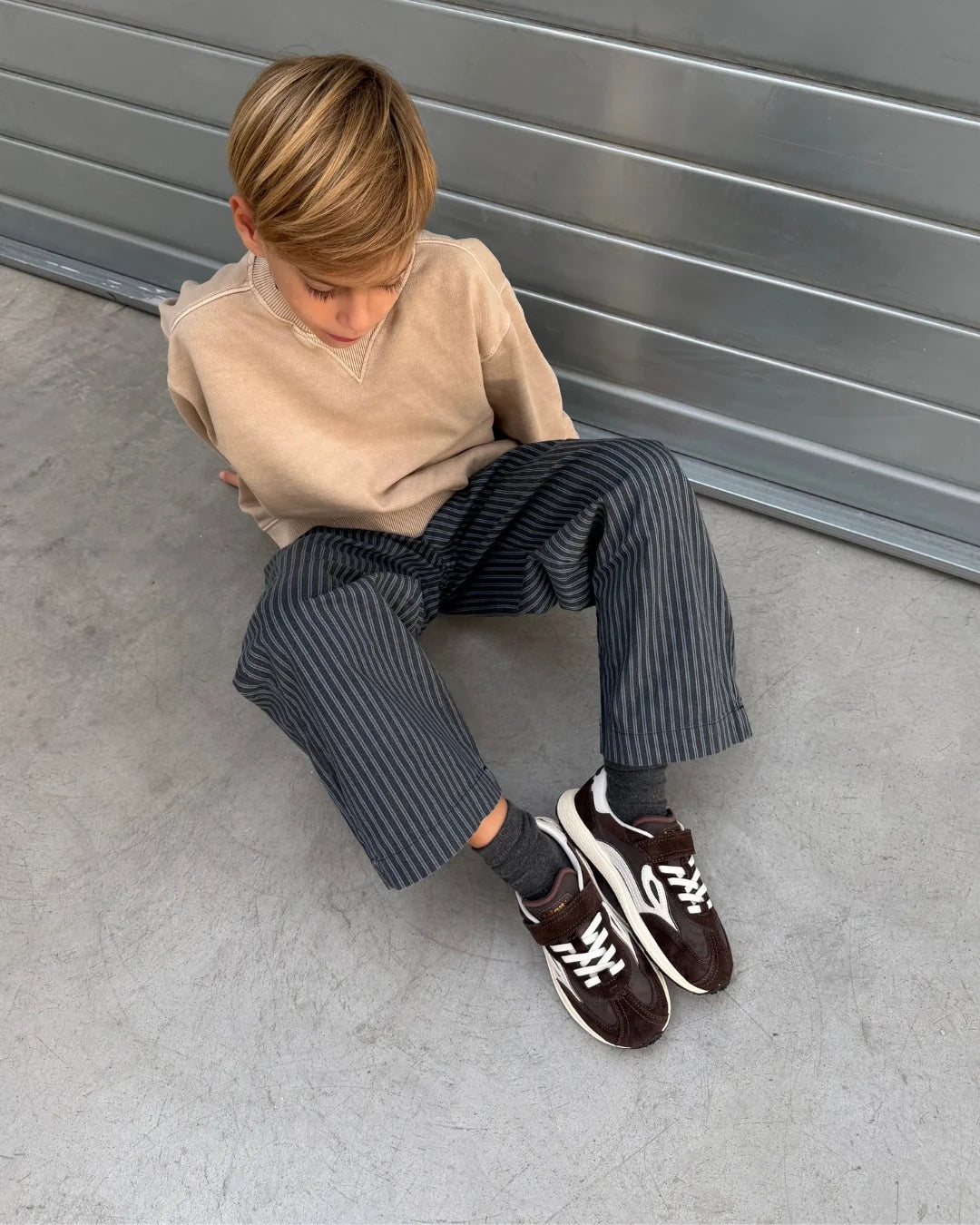 Ténis MELROSE Kids Dark Brown - LEJAN