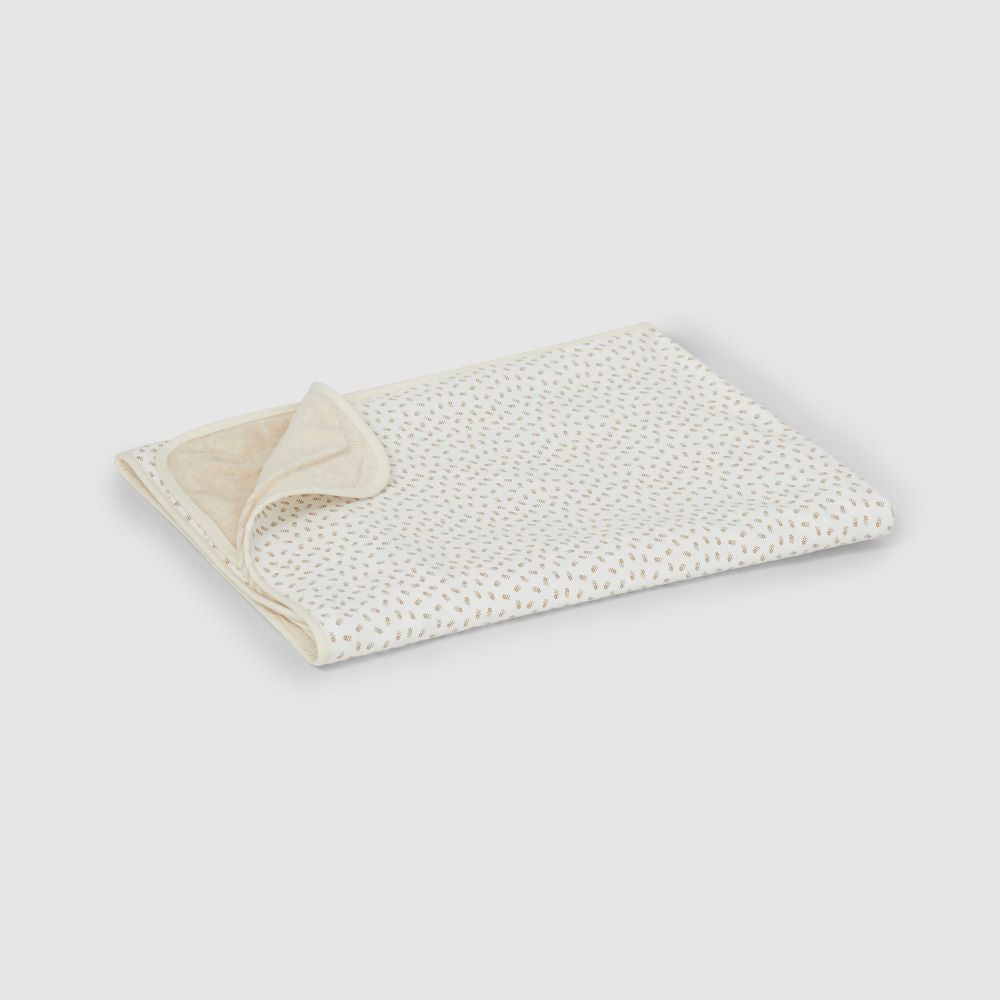 Envolta veludo canelado e estampado algodão orgânico - Laranjinha