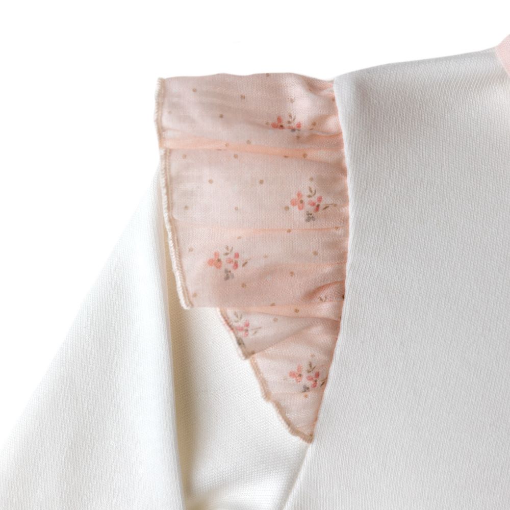 Babygrow com folho no ombro FLORA - Baby Gi