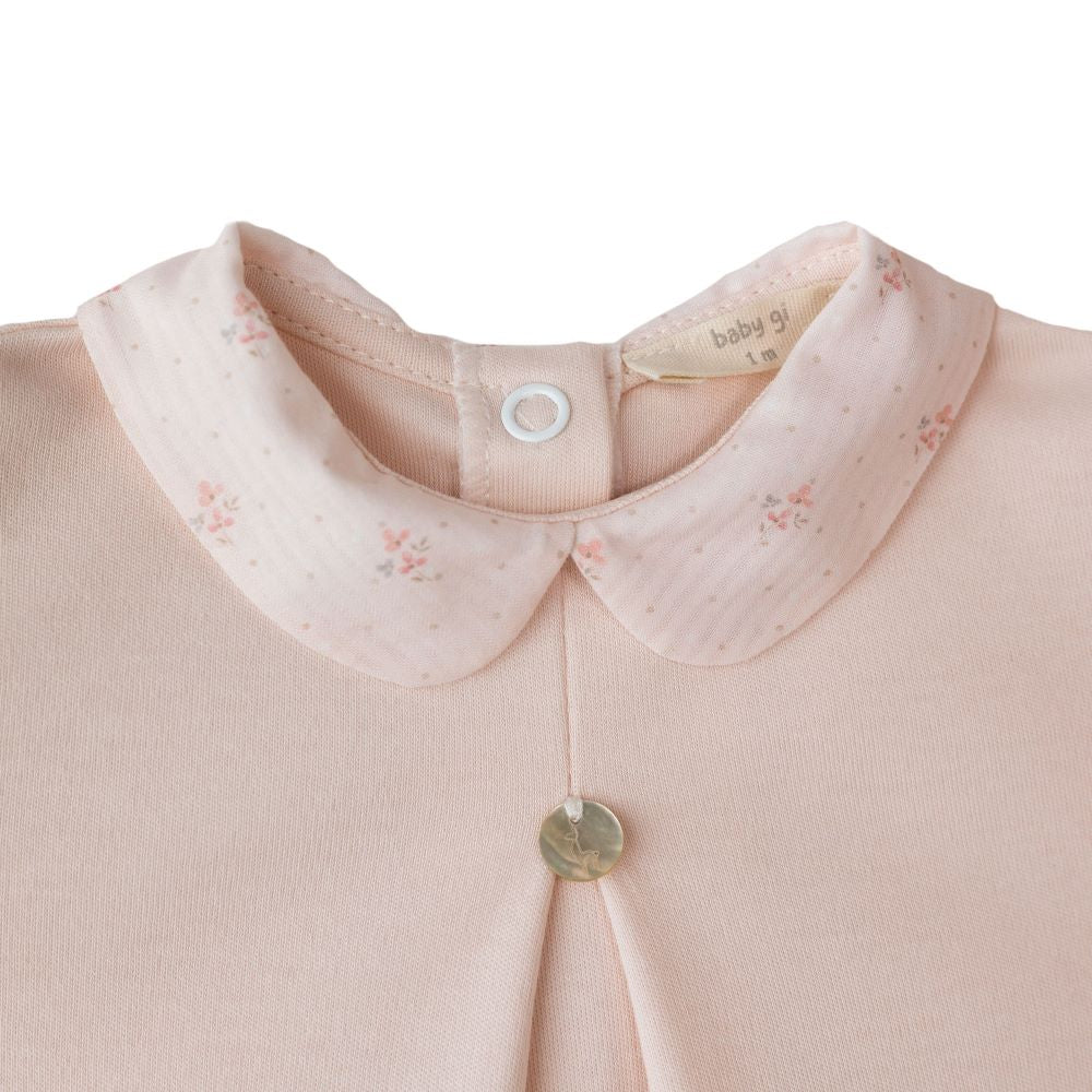 Babygrow com folho no ombro FLORA - Baby Gi