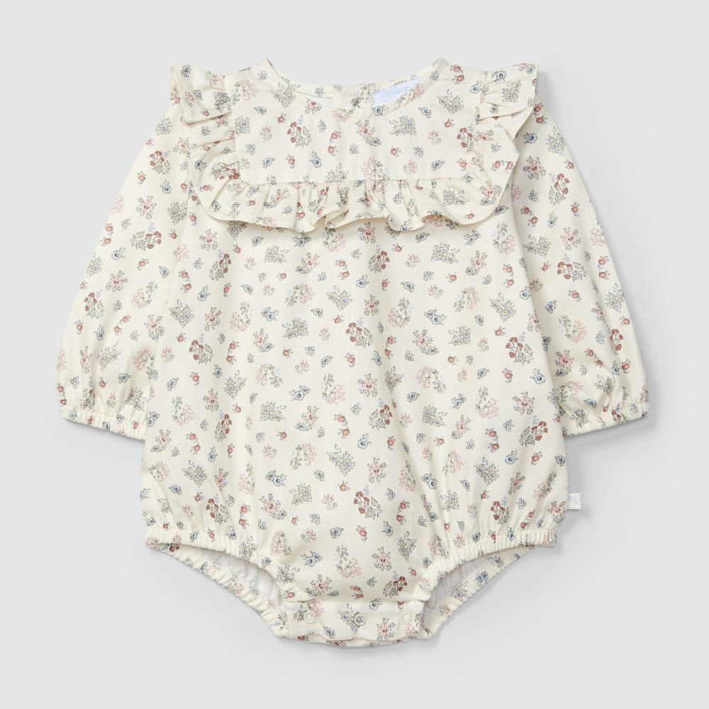 Fofo flores delicadas com detalhe de folho - Laranjinha