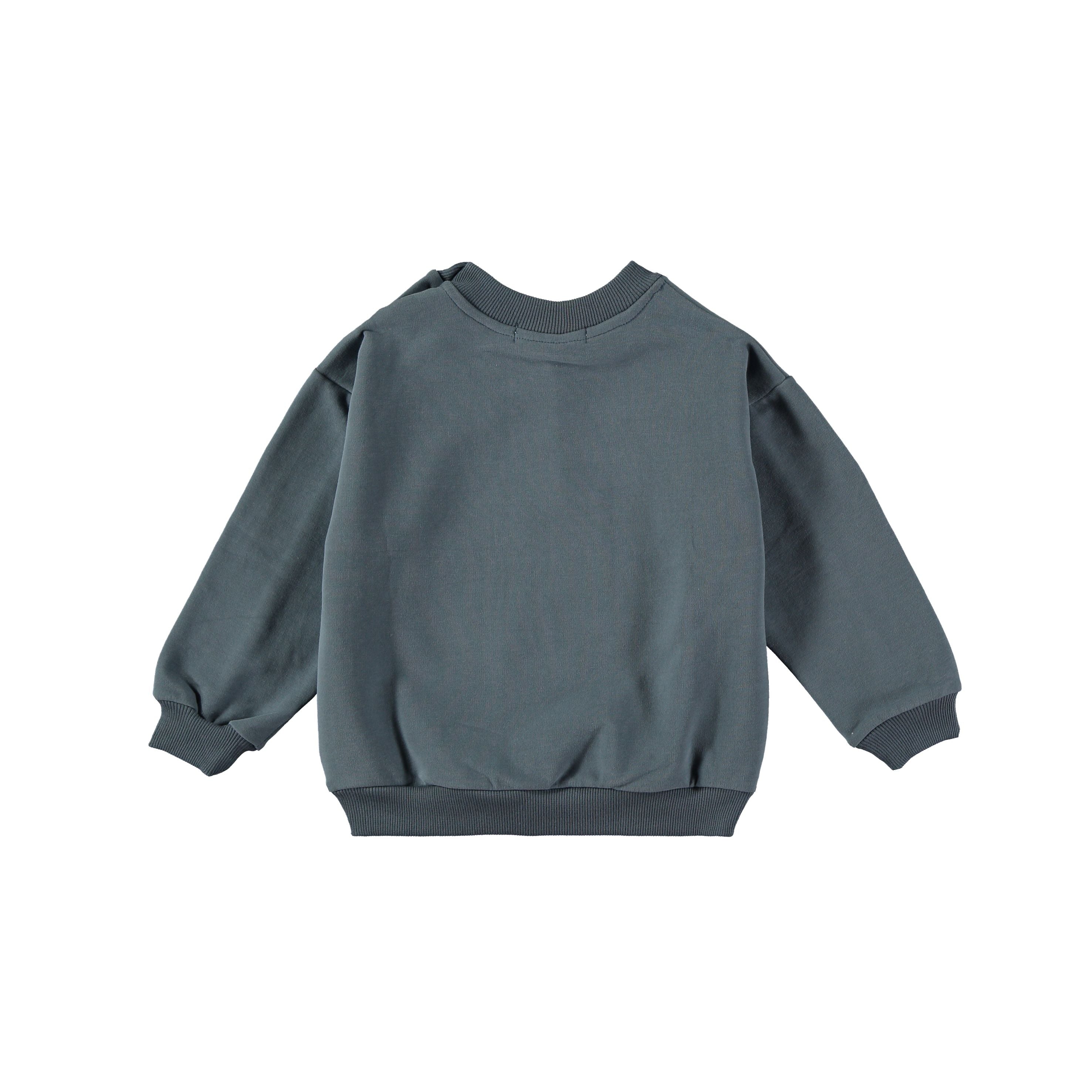 Sweat SAY CHEESE STORM BLUE - Babyclic