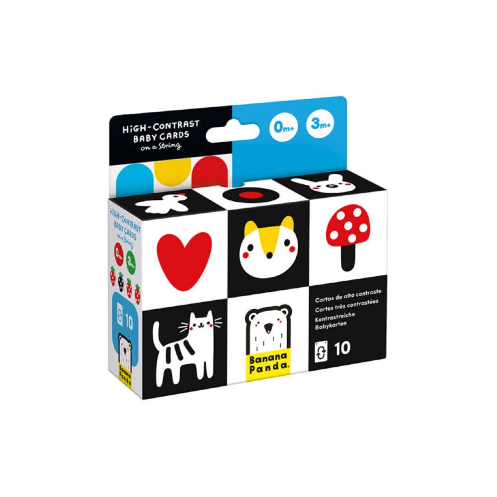 Cartões para Bebé de Alto Contraste - Banana Panda