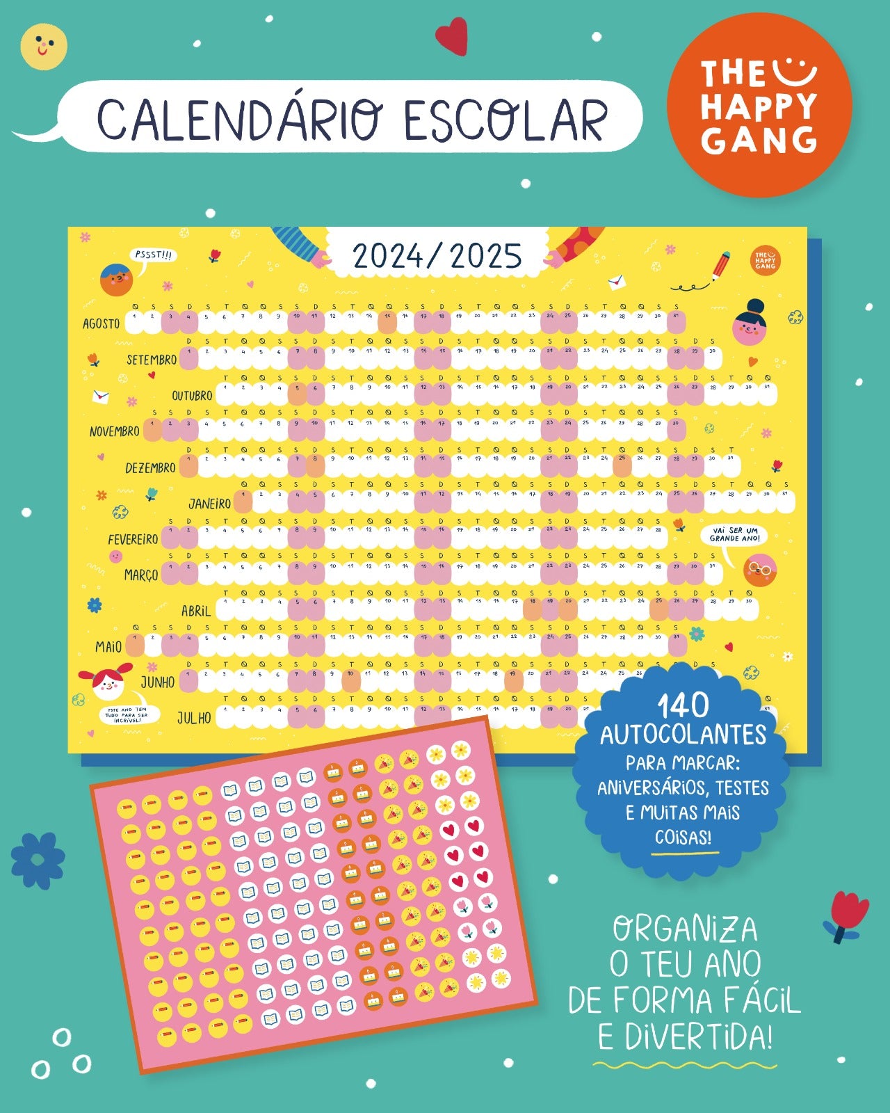 Calendário Escolar - The Happy Gang