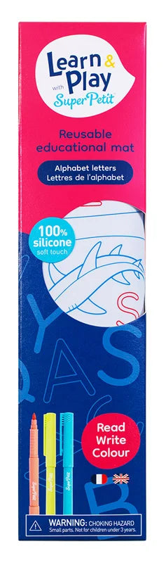 Individual Reversivel em Silicone – Aprendo o Alfabeto - Oceano - Super Petit