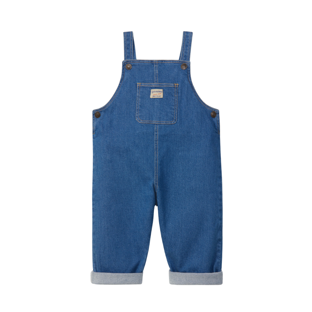 Jardineiras em ganga com bolsos - Laranjinha