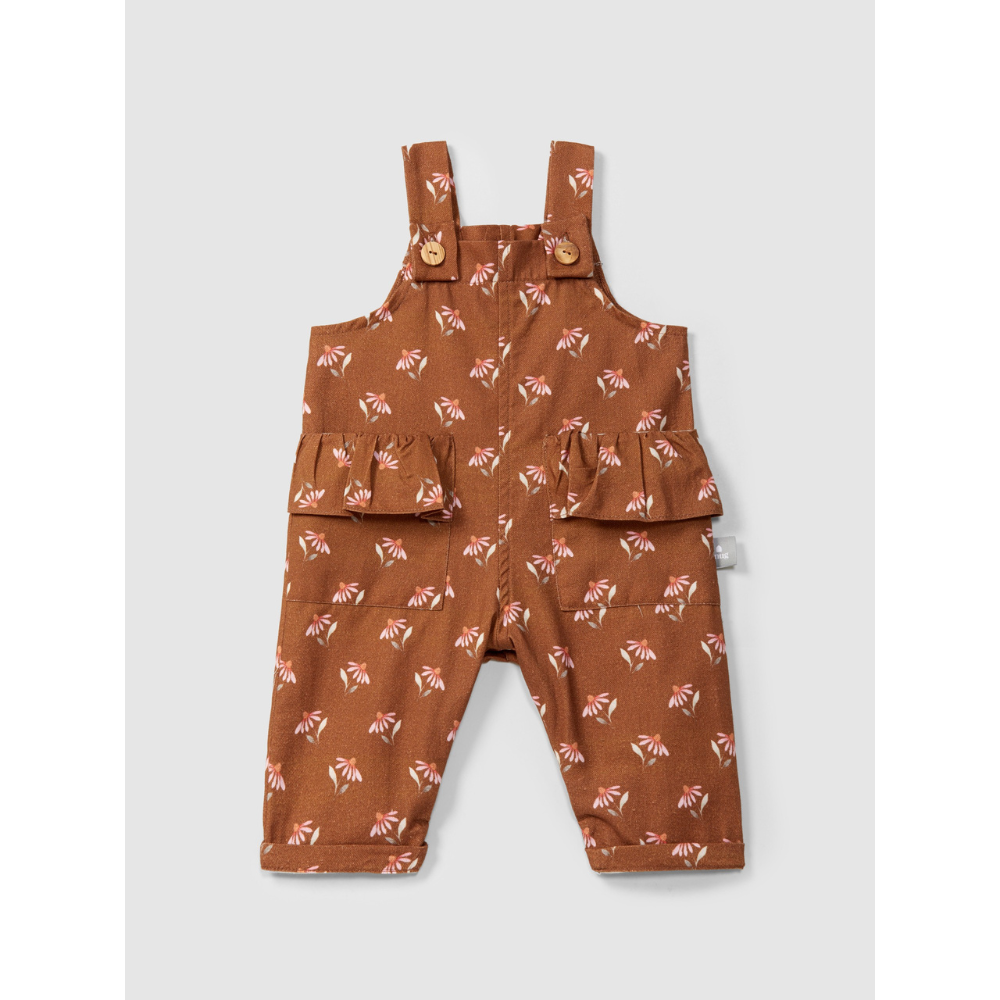 Jardineiras flores com bolsos - SNUG