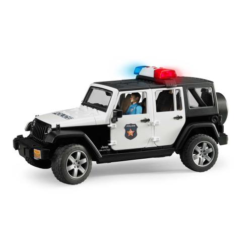 Jeep Wrangler Unlimited Rubicon Veículo de Polícia com figura - Bruder