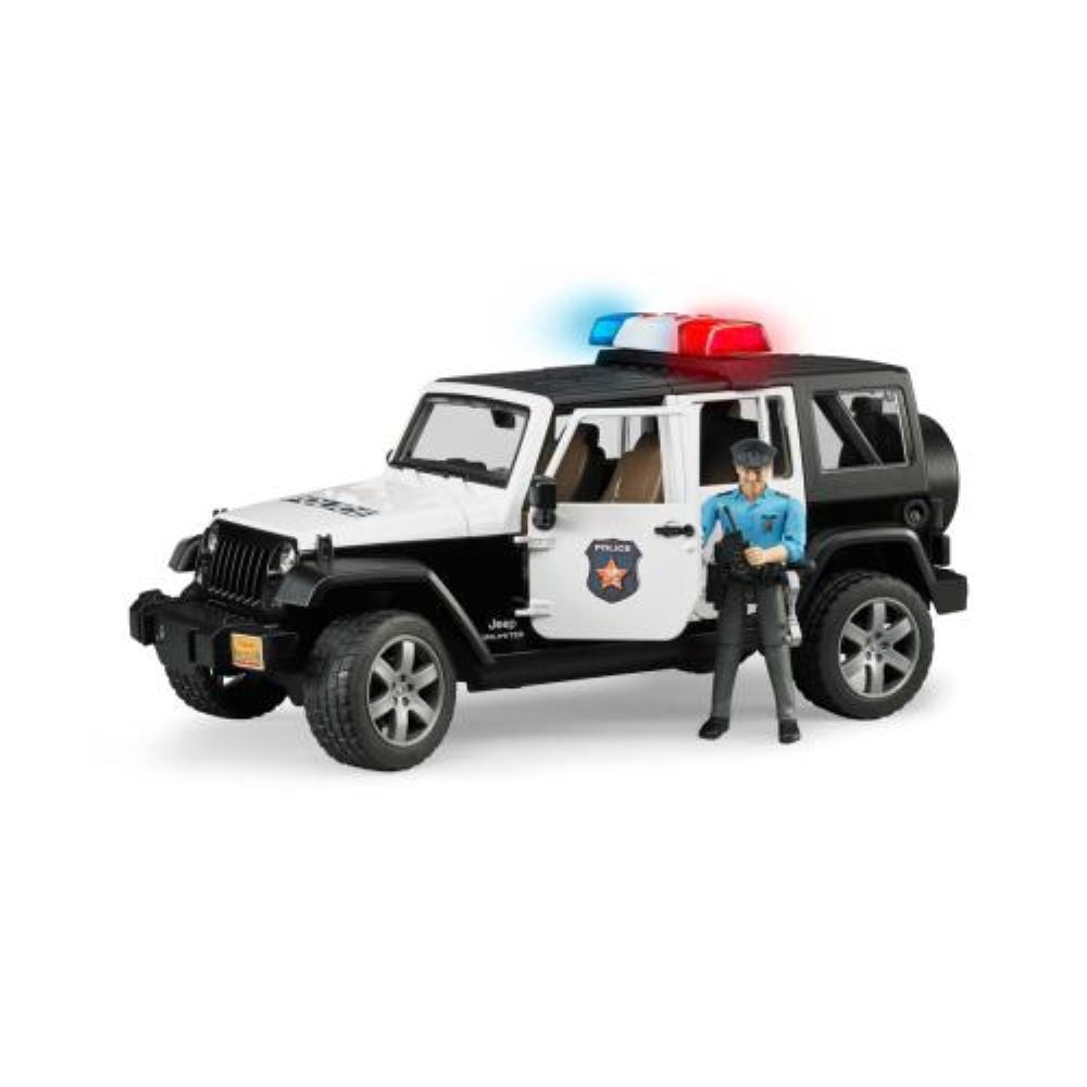 Jeep Wrangler Unlimited Rubicon Veículo de Polícia com figura - Bruder