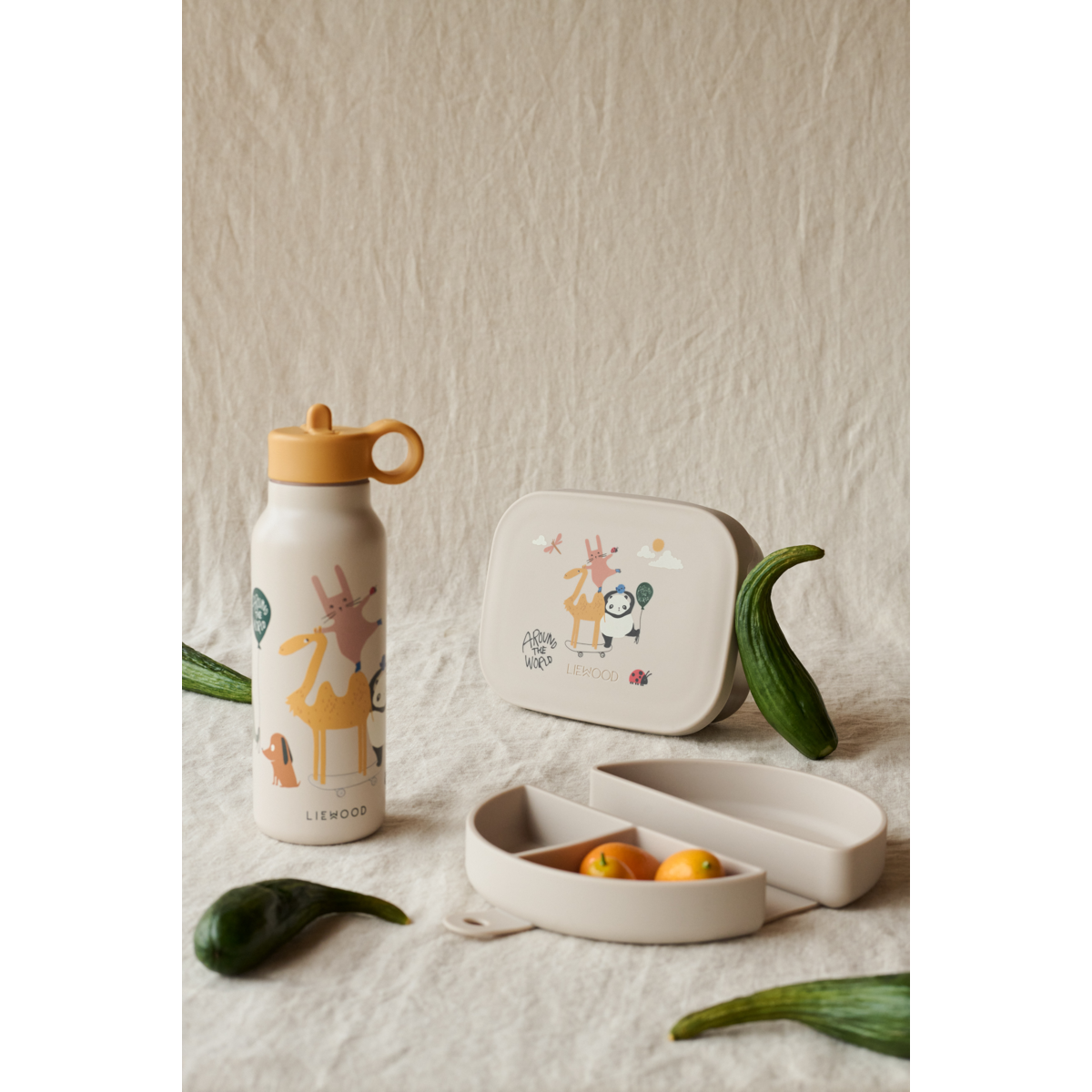 Lunch box de aço AROUND THE WORLD - Liewood