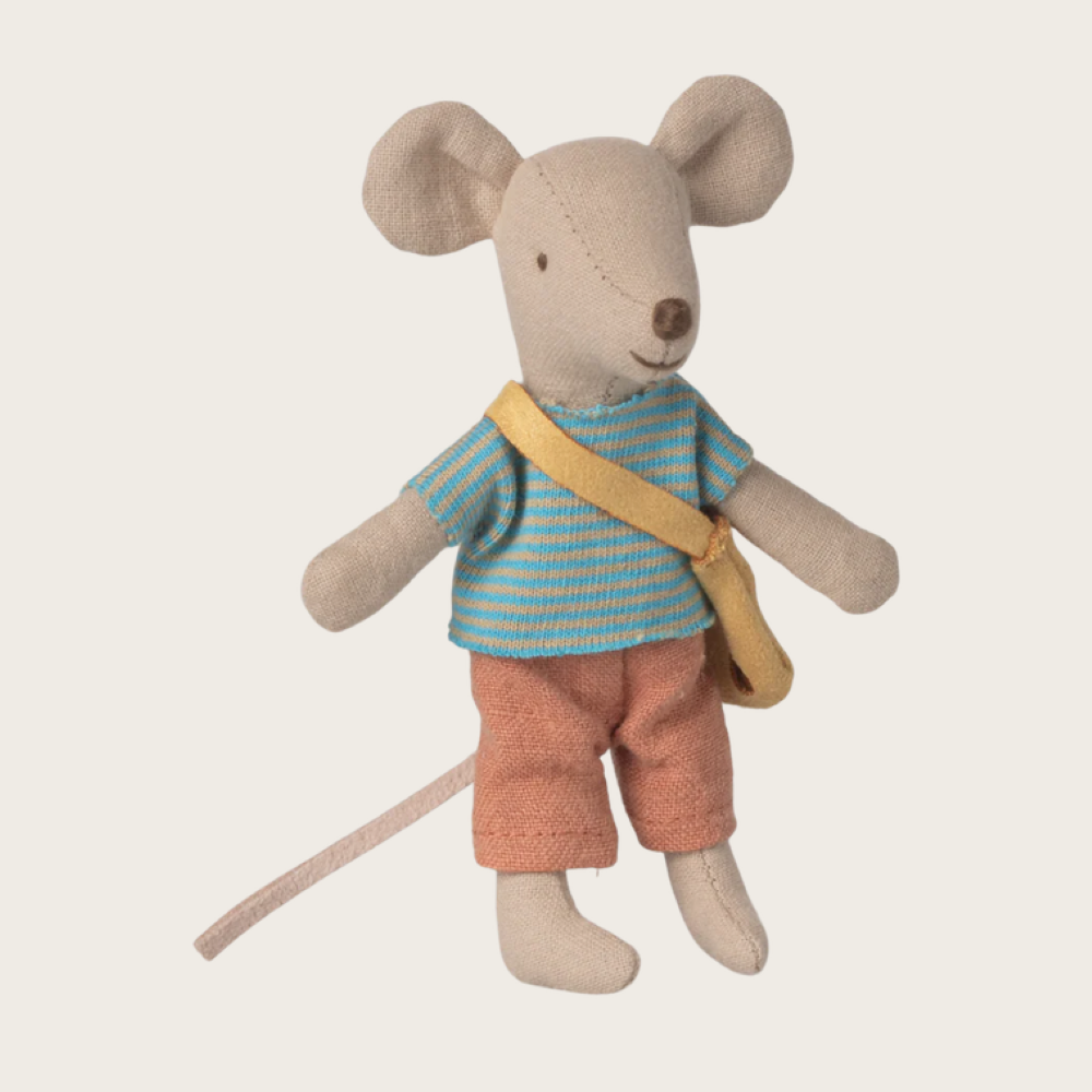 Ratinho Irmão Mais Novo com Mala - MAILEG