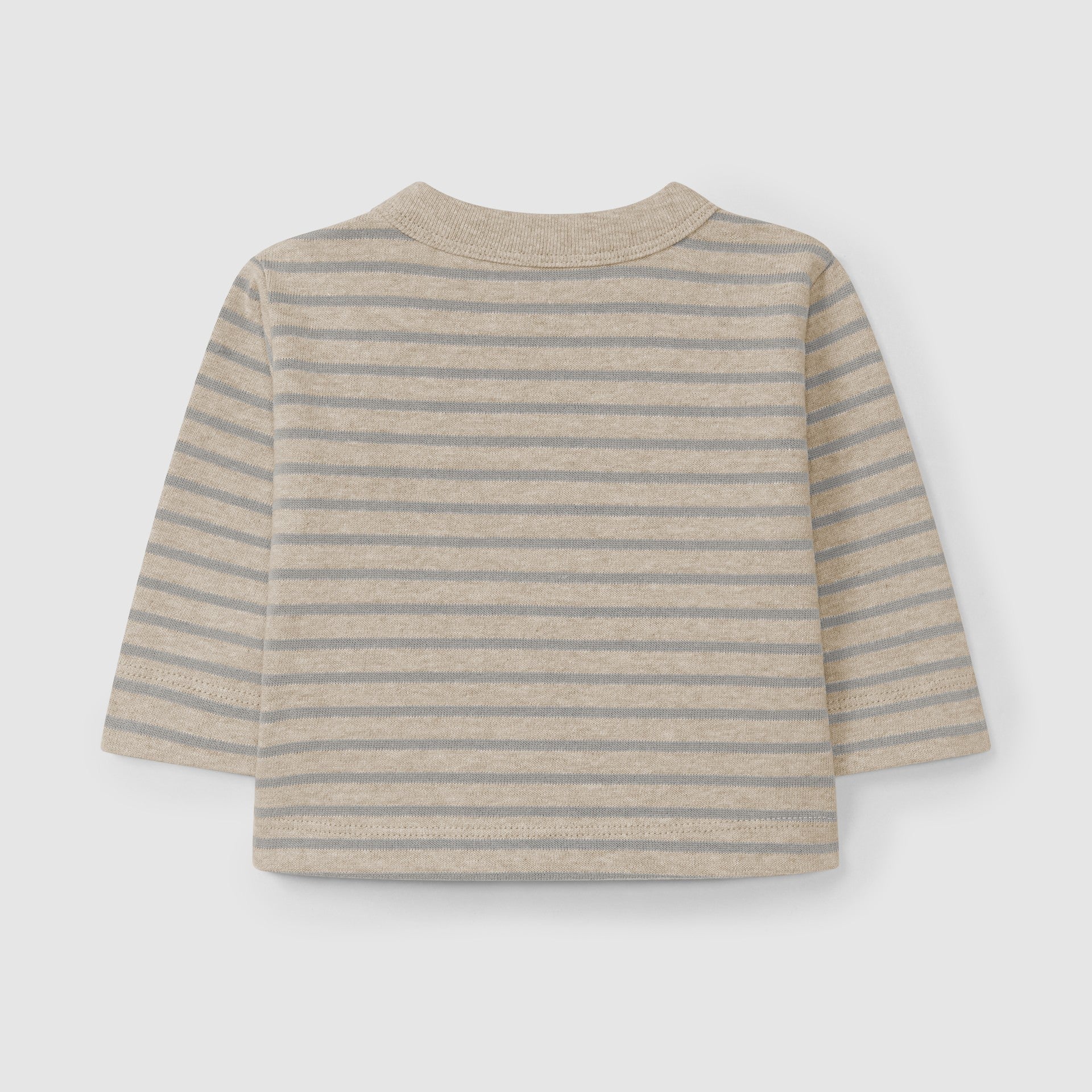 Longsleeve de riscas em jersey cardado - Snug