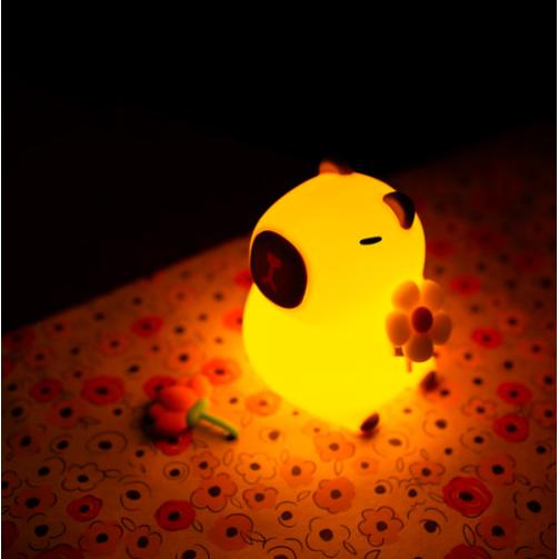 Luz de Presença Led Capivara c/ Flores - MARYS