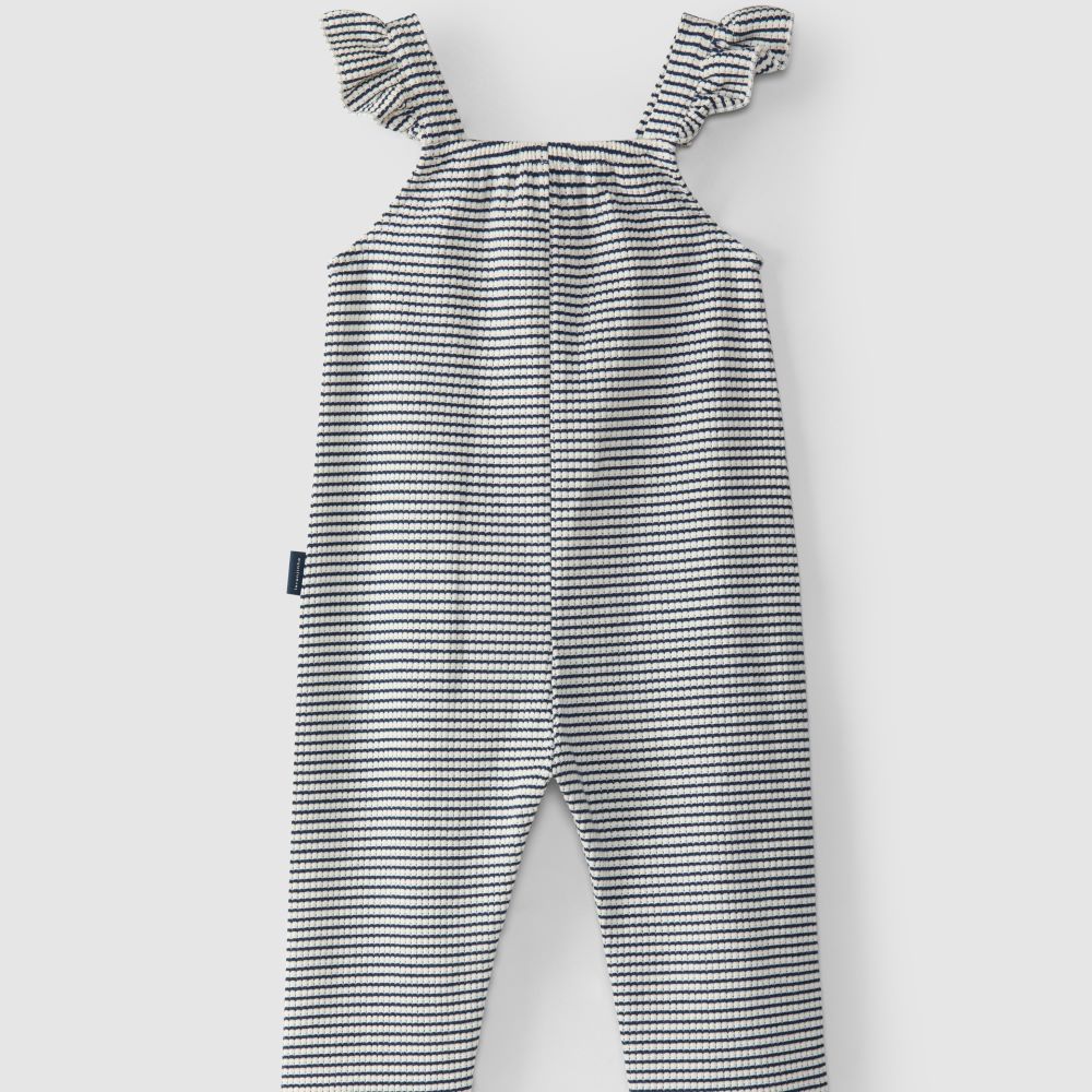 Macacão malha de riscas - Laranjinha