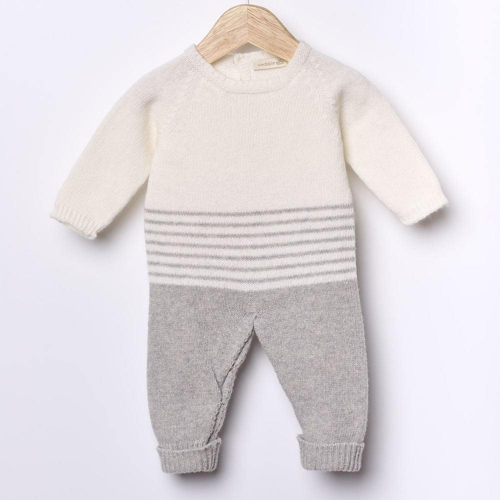 Macacão tricotado em lã merino | SNOWFLAKE - Wedoble