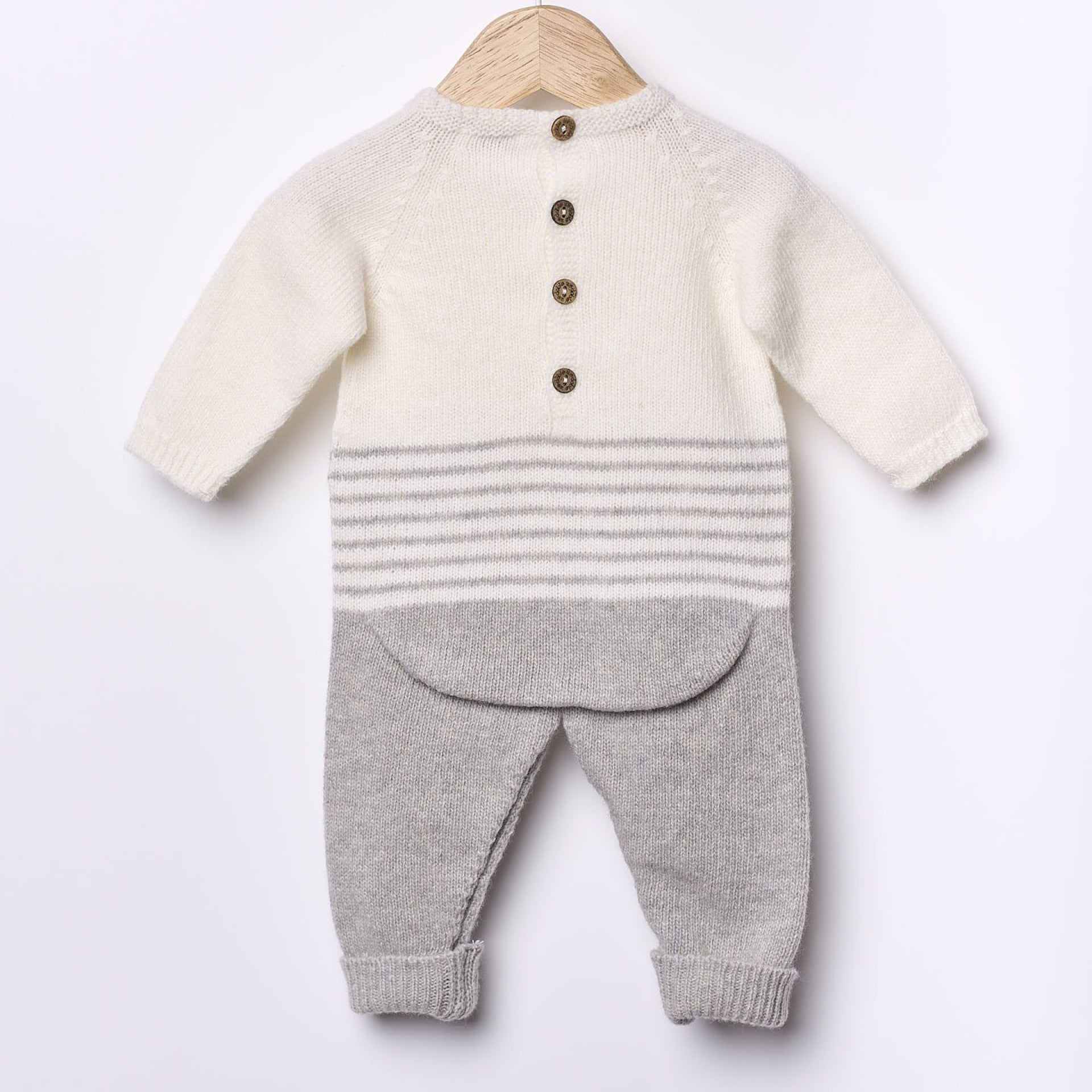 Macacão tricotado em lã merino | SNOWFLAKE - Wedoble