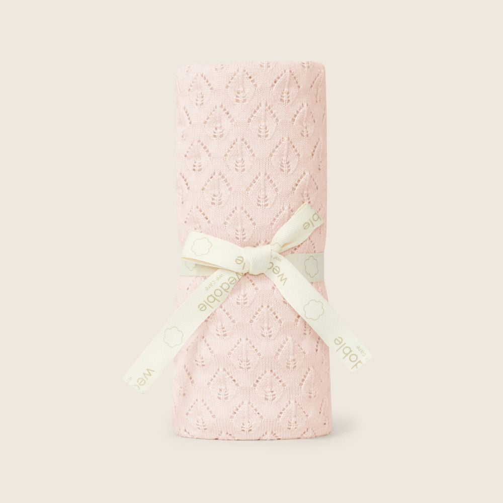 Manta tricotada em algodão orgânico | BOUNDLESS LOVE - Wedoble