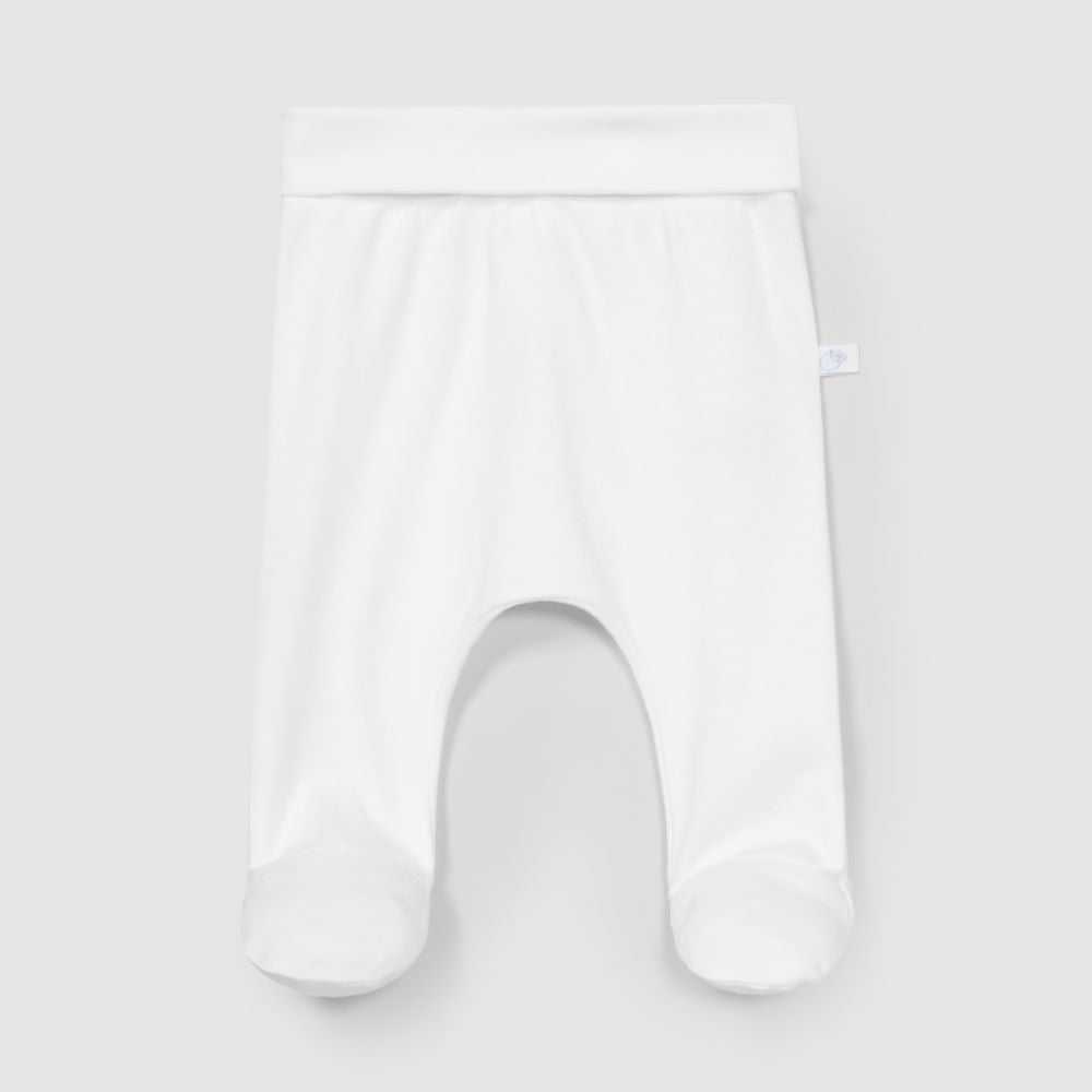 Meias calças lisas com fita decorativa - Laranjinha