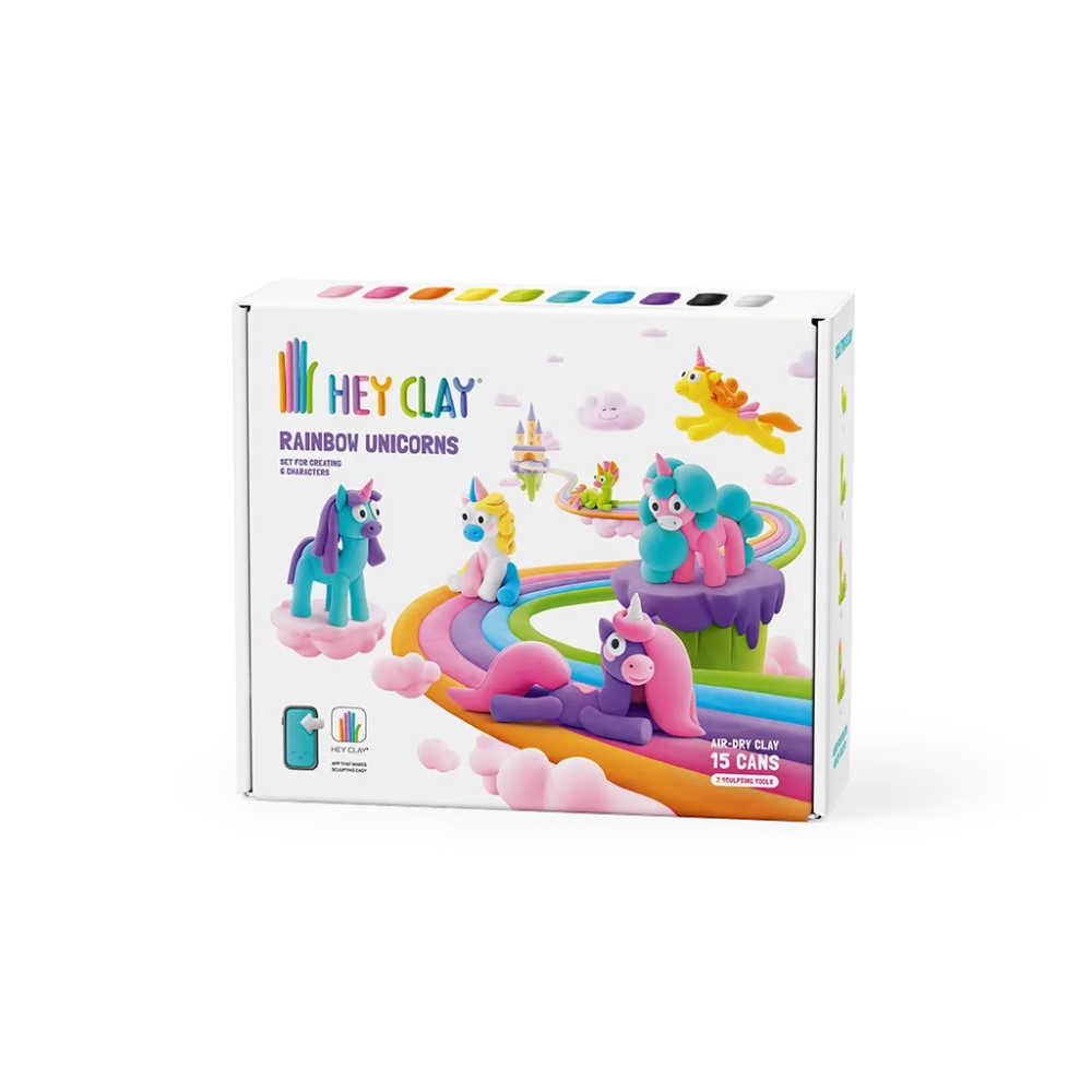Rainbow Unicorns – Massas de Modelar Coloridas - HEY CALY