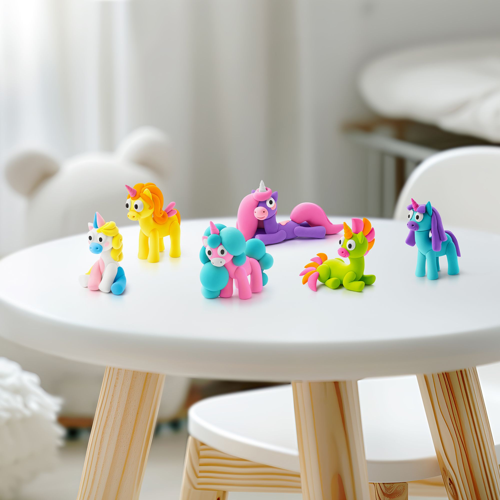 Rainbow Unicorns – Massas de Modelar Coloridas - HEY CALY