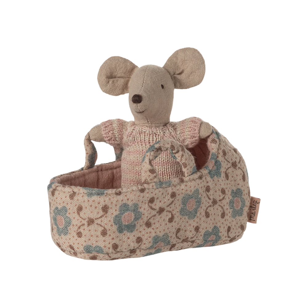 Ratinho bebé na alcofa - Maileg