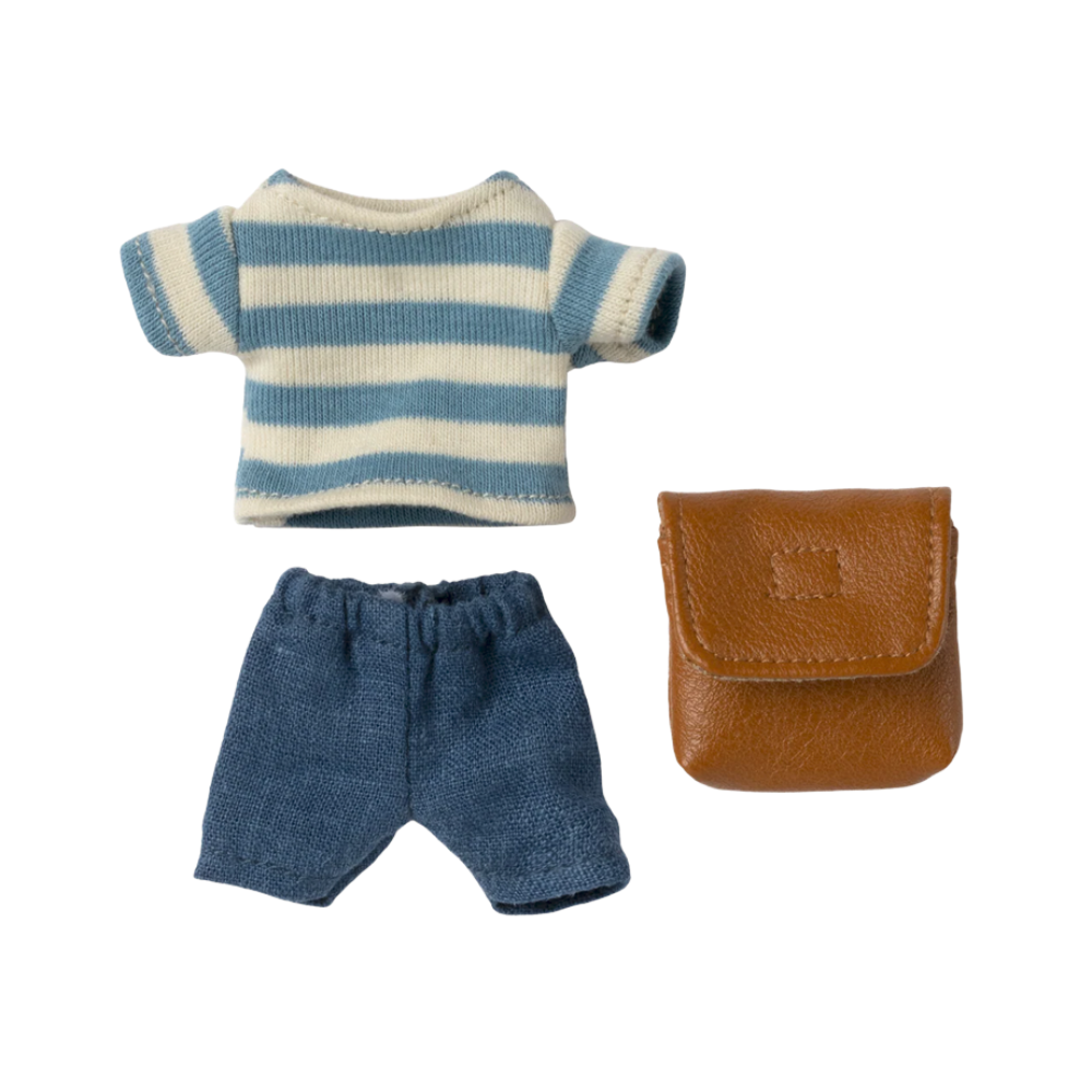 Roupas e mochila, Ratinho Irmão mais velho – Castanho - Maileg