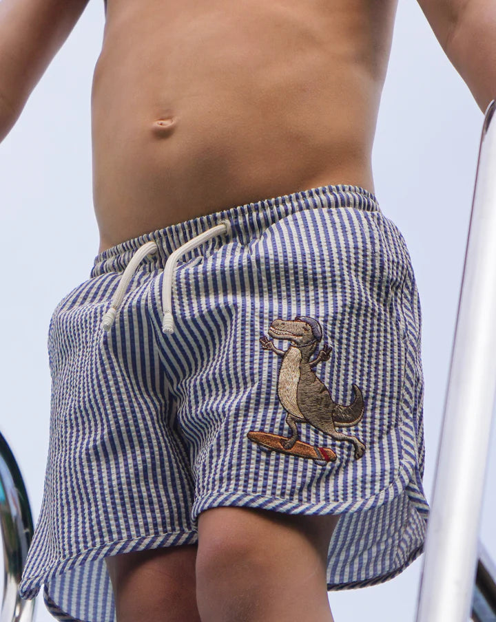 Calções de praia riscas - Konges Slojd