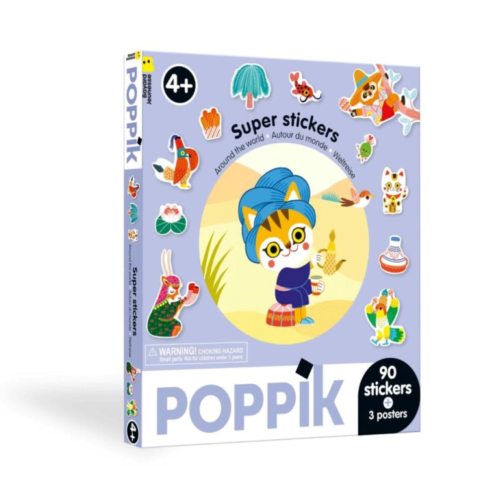 Super stickers - Around the world - POPPIK
